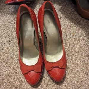 Nine West Red Bow Pumps